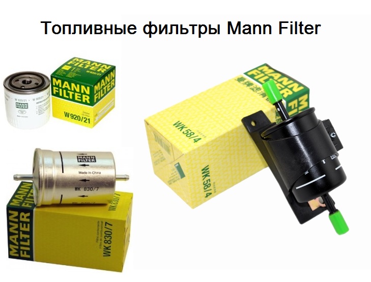Фильтры очистки топлива Mann Filter